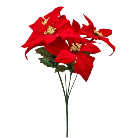 POINSETTIA BUSH X6 40CM.